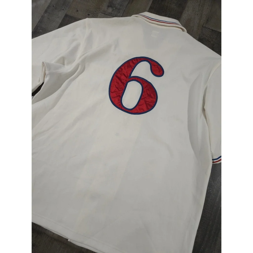 Vintage adidas NBA Philadelphia 76ers Shooting Shirt 2XL Julius Erving Dr J #6